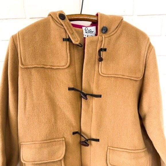 LILLY PULTIZER Camel Toggle Wool Pea Coat - Picture 2 of 11